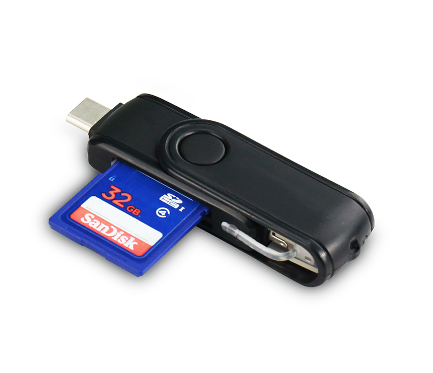 UC387 3-in-1 Type-C Card Reader