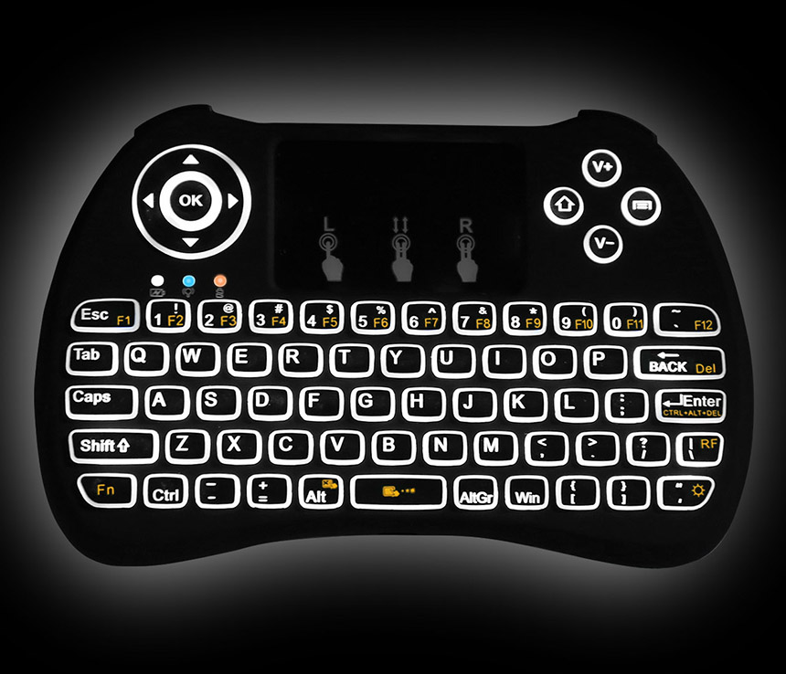 AK09+ Mini Wireless Keyboard with Backlight