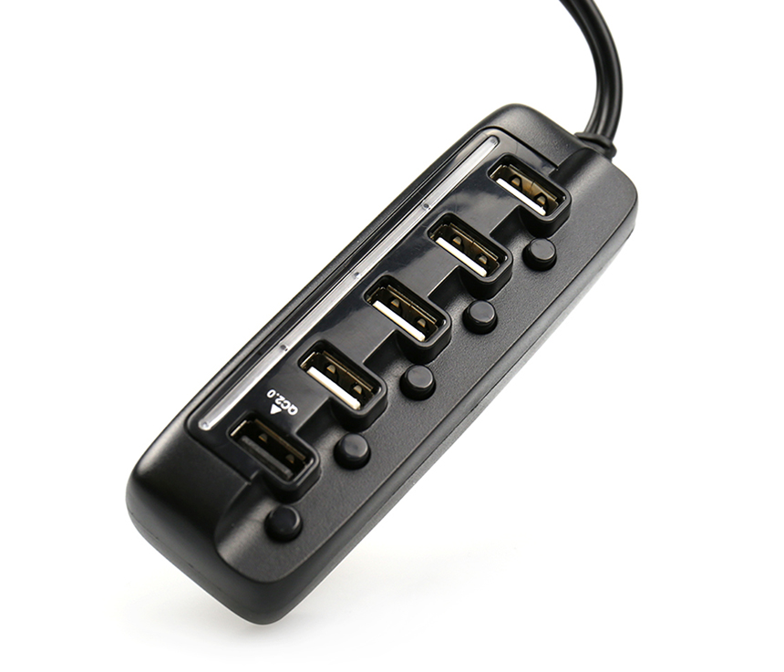 PA580 Car Charger with 5 Ports USB Hub