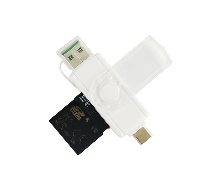 UC389 2-in-1 Type-C Card Reader