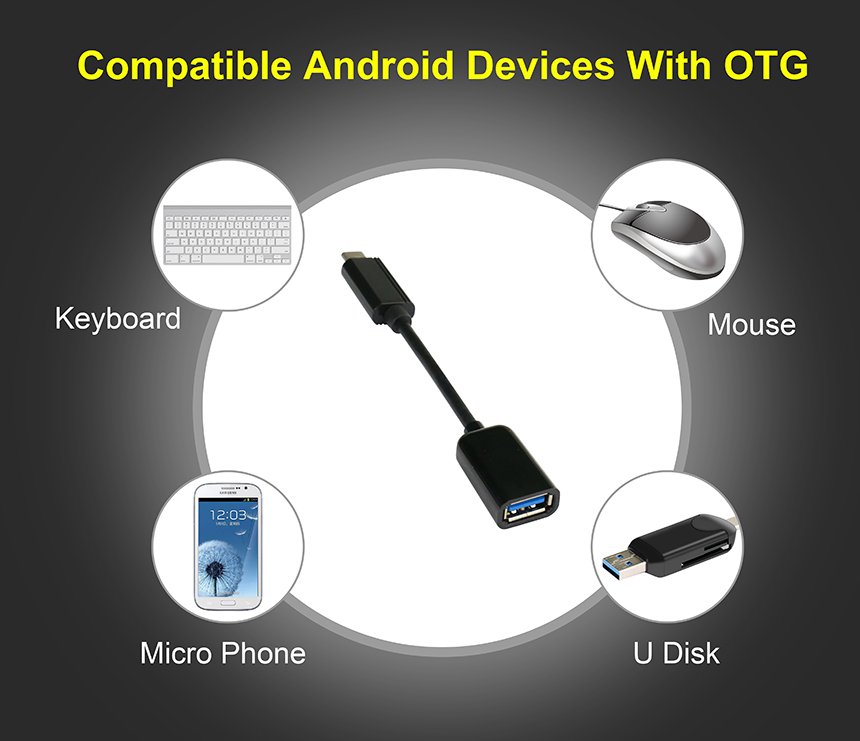 UC060 Type C to Female USB A Cable