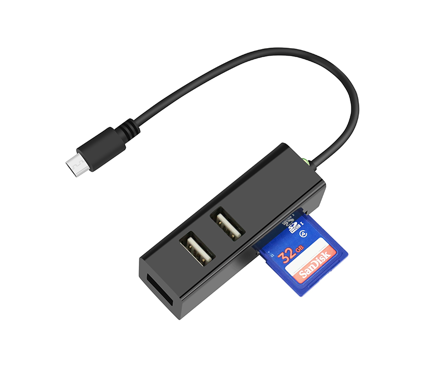 OTG707 OTG Card Reader & Hub