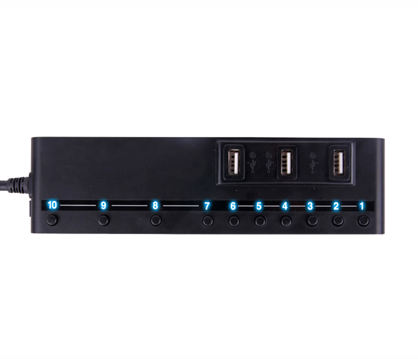 H358 USB 3.0 4 Ports + USB 2.0 6 Ports Hub with Switch