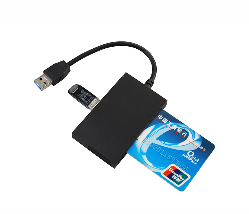 C811 Multi Smart Card Reader with USB Hubs